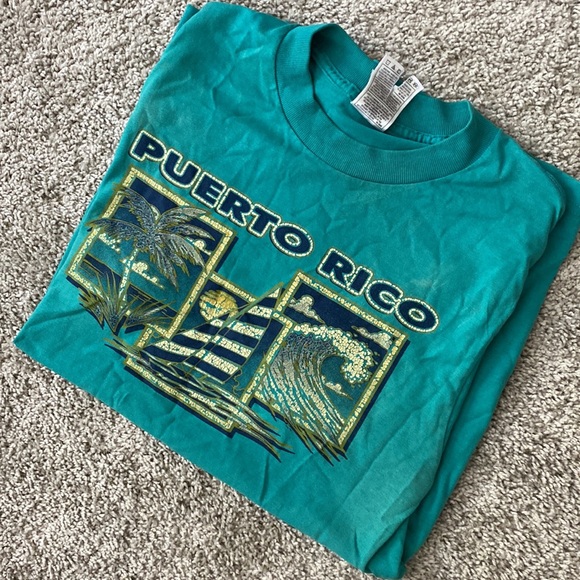 Teal Puerto Rico t-shirt - Picture 12 of 15